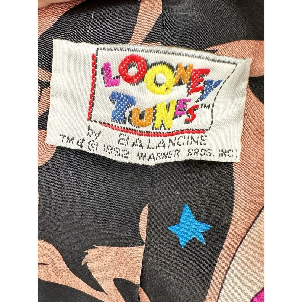 RARE 1993 Warner‎ Bros Looney Tunes Cartoon Character Neck Tie Vintage